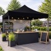 Pawilon ogrodowy LUARO namiot imprezowy handlowy altana 3x3m czarny